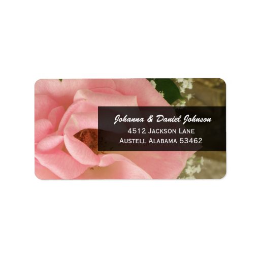 Pink Rose Address Labels | Zazzle