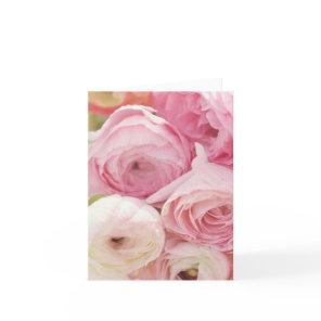 Pink Rose All-Occasion Thinking of You  Thank You Card