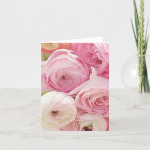 Pink Rose All_Occasion Thinking of You  Thank You Card