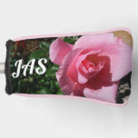 Pink Rose and Bud Floral Golf Head Cover