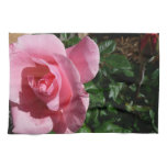 Pink Rose and Bud Floral Towel