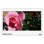 Pink Rose and Bud Floral Wall Decal