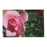 Pink Rose and Bud Garden Floral Placemat