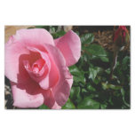 Pink Rose and Bud Garden Floral Tissue Paper