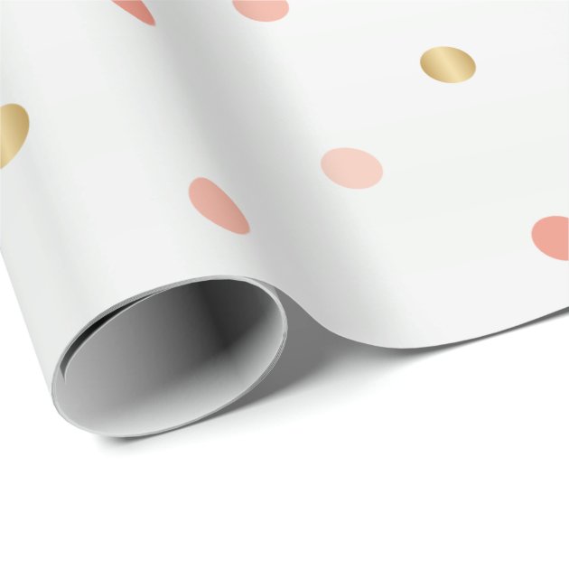 black and gold polka dot wrapping paper