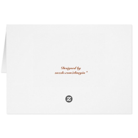 pink rose anniversary card (Back Horizontal)