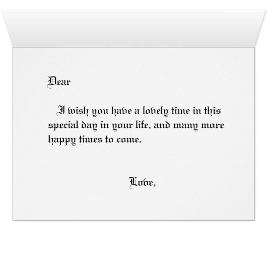 pink rose anniversary card (Inside Horizontal (Bottom))