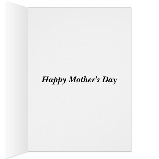 Pink Rose Art Mother's Day card with poem (Inside (Right))