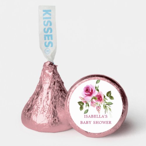 Pink Rose Baby Shower  Hersheys Kisses