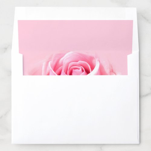 Pink Rose Beautiful Modern Elegant Template Trendy Envelope Liner