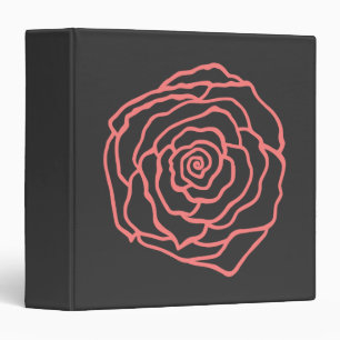 Pink Rose Binder