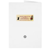 Pink Rose Birdhouse Cards (Back)