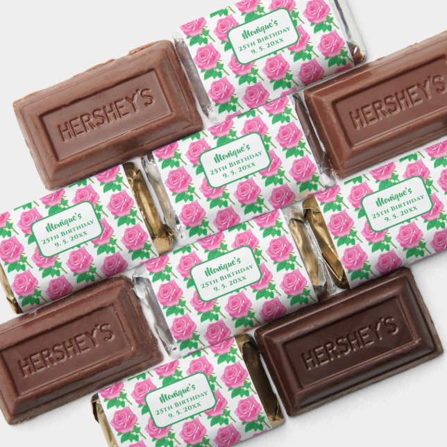 Pink Rose Birthday Hershey's Miniatures (Assorted)