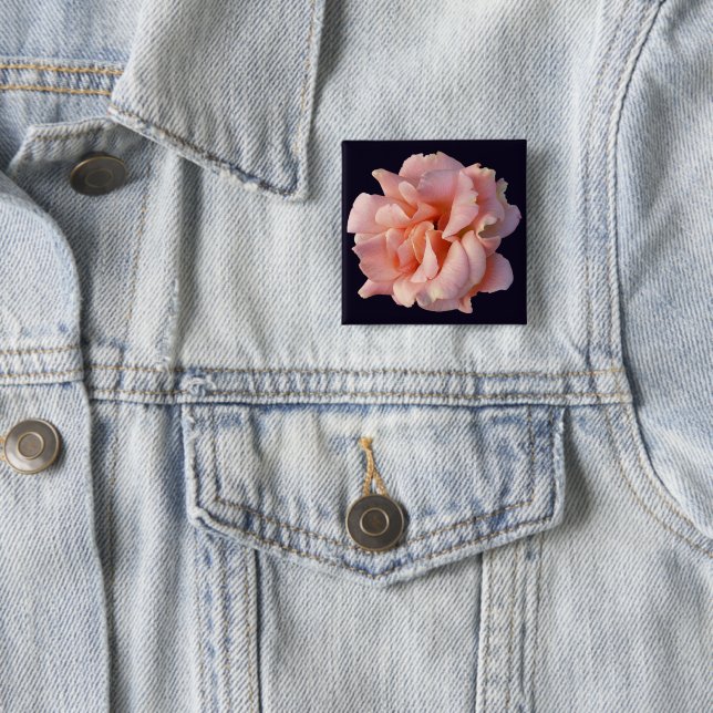 pink rose bloom button (In Situ)