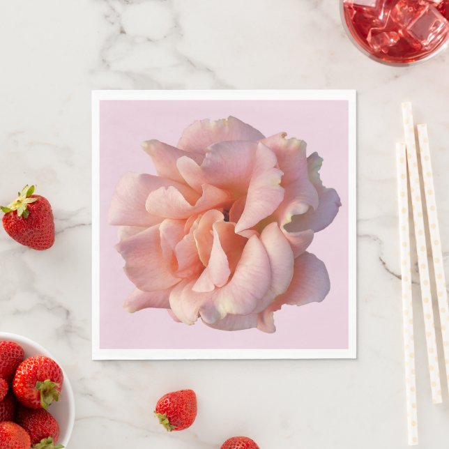 pink rose bloom napkins (Insitu)