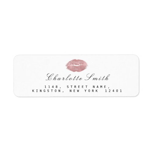 Pink Rose BLush Lips Kiss Makeup White  RSVP Label