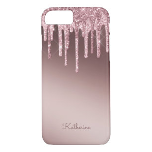 Pink Rose Blush Purple Glitter Sparkle iPhone 8/7 Case