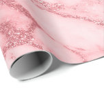 Pink Rose Blush White Marble Molten Pastel VIP Wrapping Paper<br><div class="desc">Glam and Chic Contemporary Abstract Wrapping Paper
Can be e beautiful decor for many events like wedding,  anniversary,  birthday,  graduations,  new home,  corporate,  birdal shower,   etc</div>
