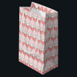 Pink Rosé Blush Wine Glass Winery Bridal Shower Small Gift Bag<br><div class="desc">Design features an original marker illustration of a row of glasses of pink rosé wine. Ideal for a bridal shower, wedding, or engagement party favor. This wedding themed design is also available on other products. Coordinating designs are also available. Don't see what you're looking for? Contact Rebecca to have something...</div>