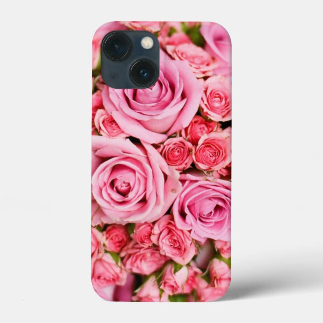 Pink Rose Bouquet Flower Case-Mate iPhone Case (Back)