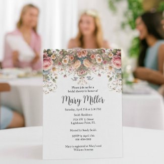 Pink Rose Bridal Shower