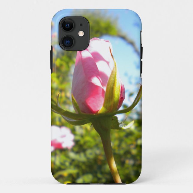 Pink Rose Bud iPhone 5 Case (Back)