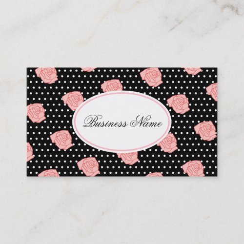 Pink Rose Business Card