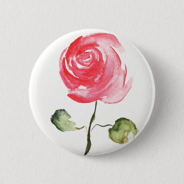Pink Rose Button (Front)