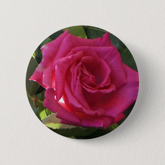 Pink Rose Button - for Valentine's Day? (Front)