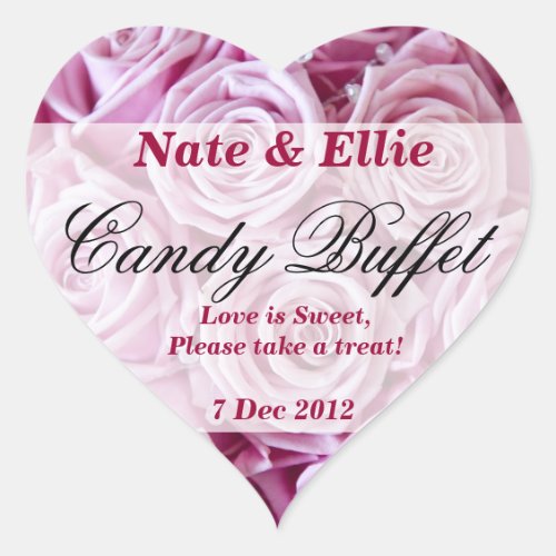 PInk Rose Candy Buffet Sticker