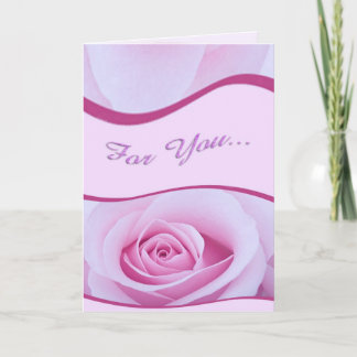 Pink Rose Card