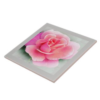 PINK ROSE Ceramic Tile