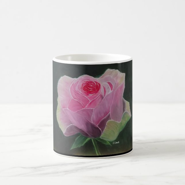 Pink Rose Coffee Mug (Center)