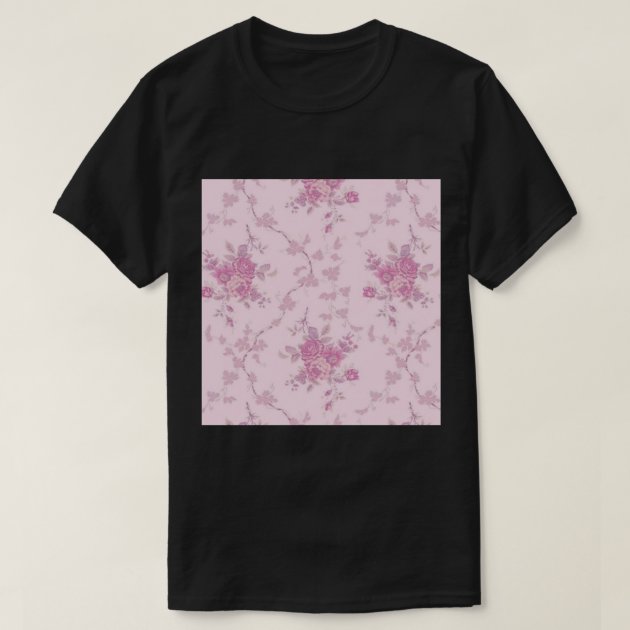 Pink rose coquette print Chiffon Top | Zazzle