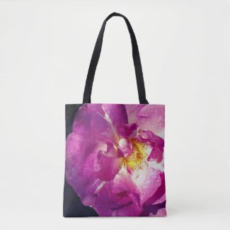 Pink Rose Custom All-Over-Print Tote Bag