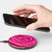 Pink Rose Droplets Wireless Charger (Hand)