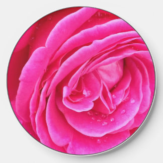 Pink Rose Droplets Wireless Charger