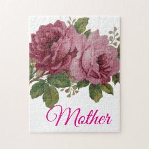 Pink Rose Elegance Jigsaw Puzzle