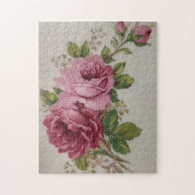 Pink Rose Elegance  Jigsaw Puzzle (Vertical)