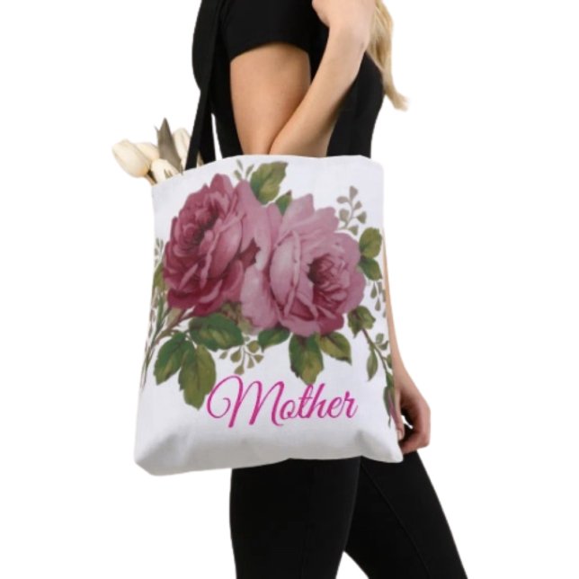 Pink Rose Elegance Tote Bag (Creator Uploaded)