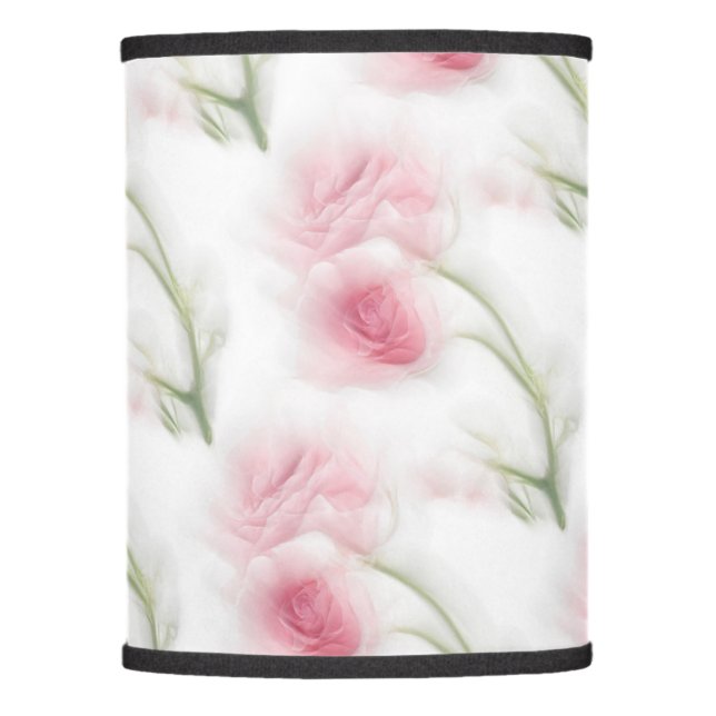 Pink Rose EyeFlowers Lamp Shade (Front)