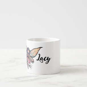 Pink Rose Fairy Espresso Cup