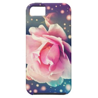 Pink Rose Fairy Lights Phone Case