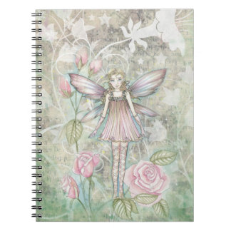 Pink Rose Fairy Notebook