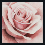 Pink Rose Faux Canvas Print<br><div class="desc">Pink Rose I by Grace Popp. Features an up-close rose in a beautiful muted palette.</div>