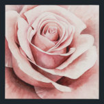 Pink Rose Faux Canvas Print<br><div class="desc">Pink Rose I by Grace Popp. Features an up-close rose in a beautiful muted palette.</div>