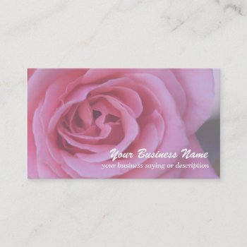 Pink Rose Floral Business Cards Florist by Jamene at Zazzle