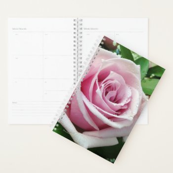 Pink Rose Floral Day Planner by xgdesignsnyc at Zazzle