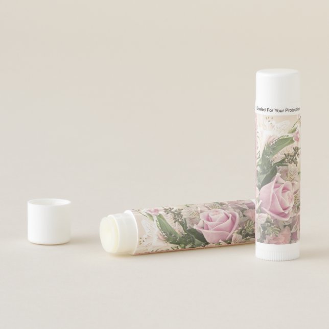 Pink Rose Floral Lip Balm (In Situ)