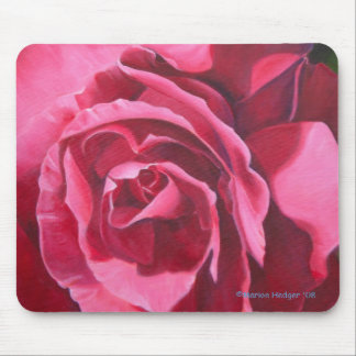Pink Rose Floral Mouse Mat